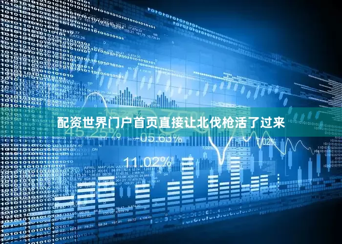 配资世界门户首页直接让北伐枪活了过来